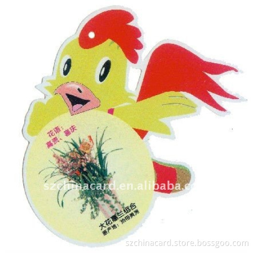 Die Cut Customized Shape Plastic PVC Gift Card